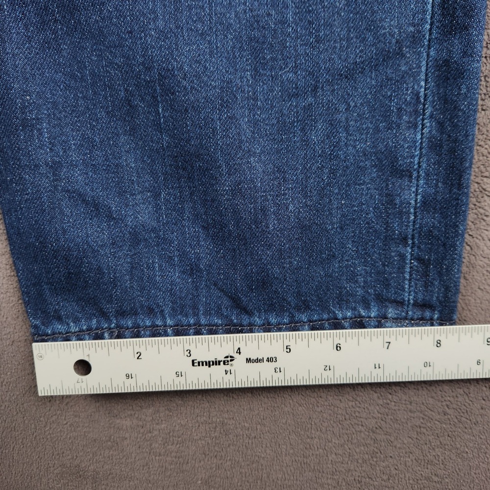 Levis 514 Straight Fit Jeans Mens 36x36 Blue Distressed Ripped Denim NEW - Picture 10 of 11